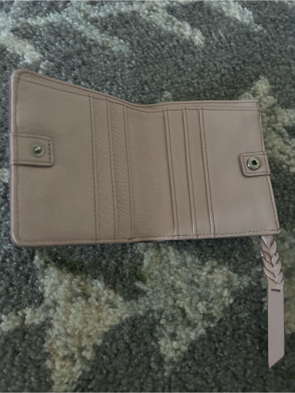 Fossil Blush Pink Satchel with Brown Handles - Picture 12 of 15